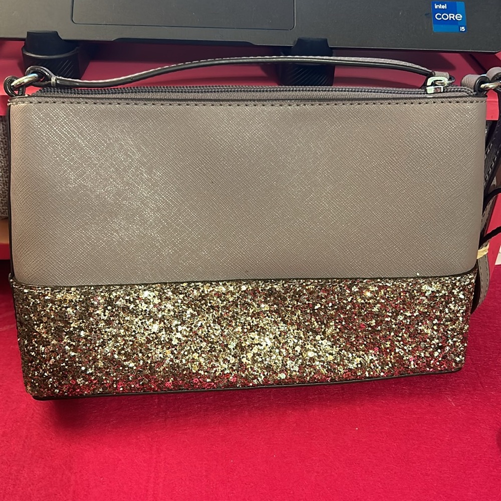 Glitter gray Kate Spade Crossbody bag - Picture 4 of 7